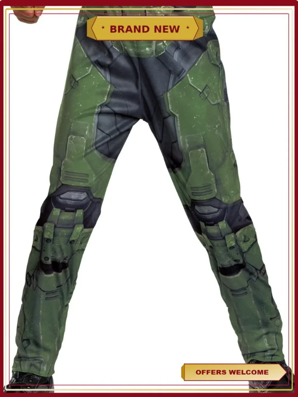 Halo Master Chief Boys Costume Jumpsuit with Mask Size S